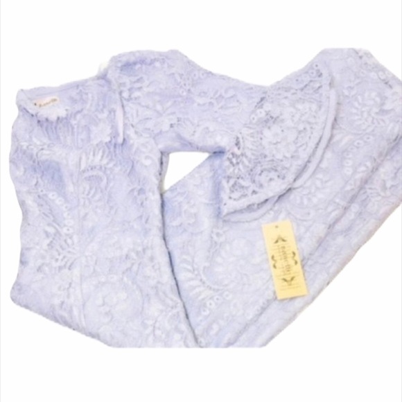 Nanette Lepore Womens Purple Lace Off Shoulder Elbow Sheath Midi Dress Sz 4 New - Picture 4 of 9